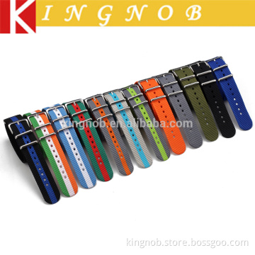 18mm 20mm 22mm Nylon Watch Band Stainless Steel Pre v Watch Buckle Nato Watch Strap